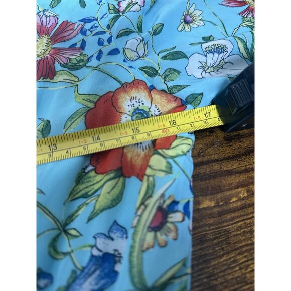 SUPERFOXX V-Neck Dress‎ Womens Sz XS Empire Waist Cottagecore Floral Feminine - Picture 8 of 11